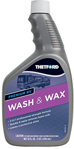 Premium RV Waschen und Wachs, Reinigungsmittel und Wachs für RVS/Boote/LKW/PKW 32 Oz – Thetford 32516