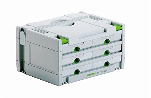 FESTOOL Schubladen Sortainer SYS 3 SORT/6 Schubladen 395 x 295 x 210 mm, 1 Stück,491984
