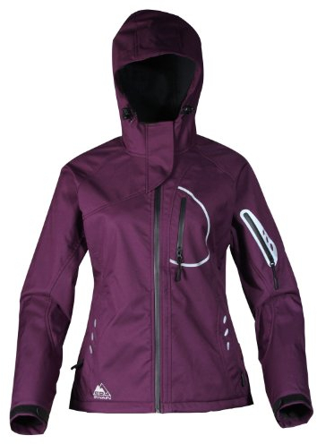 Cox Swain Damen 3-Lagen Outdoor Softshell Jacke Yuki - 15.000mm Wassersäule - 10.000mm atmungsaktiv, Colour: Purple, Size: S