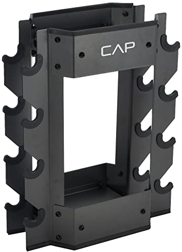 Cap Barbell Rk-cb16h Hantel-und Kugelhantel-Aufbewahrungsregal, Schwarz