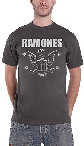 Ramones 1974 Eagle T-Shirt Grey M