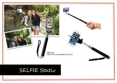 Euratio CPS Selfie Stativ schwarz
