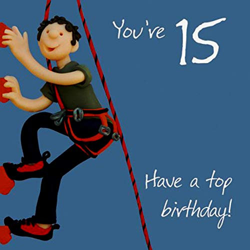 Boys 15th Birthday Greeting Card One Lump or Two Range Holy Mackerel Cards