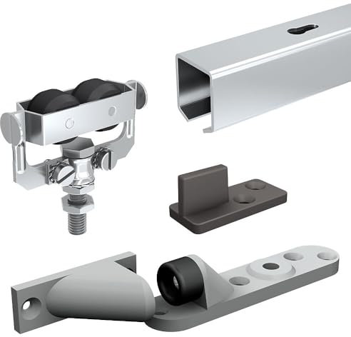 Système coulissant SLID'UP 1300 pour 1 porte extérieure - rail 1,55 m acier galvanisé - 60 kg