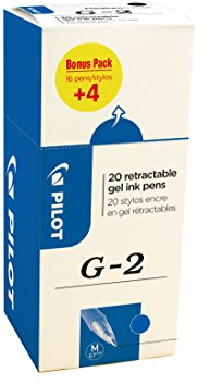 Pilot: G207 Kugelschreiber, einziehbar, 0,7 mm, Blau, 20 Stück blau