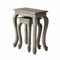Loberon Beistelltisch 2er Set Nima, Zwei Größen, von Hand Geschreinert, Klassische Eleganz, Ineinander Schiebbar, Antik-Finish, Beistellmöbel, Ablagetisch, Mangoholz, antikbraun