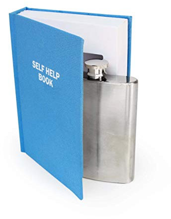 Suck UK Flachmann - 120ml Aus Rostfreiem Edelstahl Versteckt in Bibel, Trauzeuge Geschenke für Männer und Frauen, Vatertagsgeschenk, Junggesellenabschied