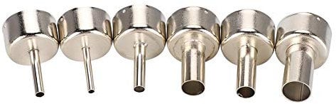 needlid SMD Rework Station Accessory Hot Air Gun Nozzle, 858D Hot Air Rework Station Nozzle, Stainless Steel for 858 Hot Air Gun SMD Rework Station