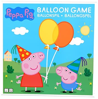 Barbo Toys - Peppa Wutz Ballonspiel für Kinder ab 3 Jahren - Kinderbrettspiel mit farbenfrohen Illustrationen aus dem Peppa Wutz Universum