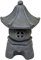 Garden Solar Pagoda Ornaments Outdoor Indoor Zen Asian Japanese Decor, Lantern Pagoda Garden Statue Figurines for Landscape Balcony Decorations Gift 41cm