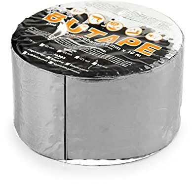 DQ-PP Dachdeckerband 300mm | 10 Rollen (100 Meter) | Farbe Aluminium | Abdichtband | Reparaturband | selbstklebendes | Dachband | Deckerband | Band | Dachreparaturband