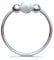 Silberner Nasenring - dünn 20G 7mm Ring 3mm Weiß Opal - 925 Silber Piercing Schmuck Nasenpiercing