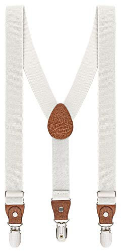 BomGuard Kids Suspenders 1-8 años, blanco