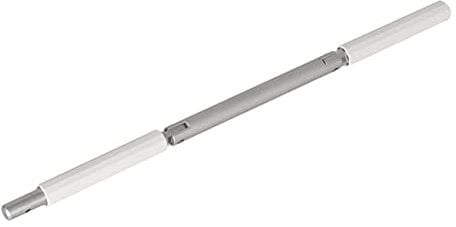 WAREMA Knickkurbel für Raffstore/Außenjalousie/Rollladen/Fenster-Markise | Kurbel mit 16 mm Rohrdurchmesser | Alu weiß Vierkant Zapfen 12,9 mm | Ausladung 140 mm