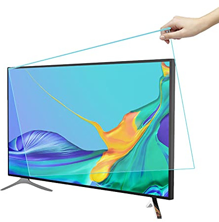 AIZYR Children's Anti-smash TV Screen Film, Hanging TV Screen Protector Anti-Blue Light Explosion-proof Filter for Reduce Eye Strain,43in 972 * 574mm