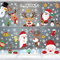Pegatinas Navidad para Ventanas, Navidad Pegatina de Pared, 248PCS Pegatina Copo de Nieve Navidad, Papá Noel Muñeco de Nieve Alce de La Puerta Adornos Navidad Decoracion Ventana Blectrostáticas