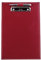 DELMON VARONE - Klemmbrett Mappe DIN A4 Cambridge Top Grain Leder Rot - Organizer Klemmbrettmappe mit Blockklemme & Stiftehalter - Klassische Echtleder Schreibmappe personalisiert