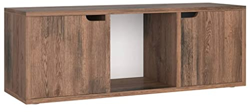 vidaXL Mobile TV Rovere Fumo 88,5x27,5x30,5 cm in Legno Multistrato