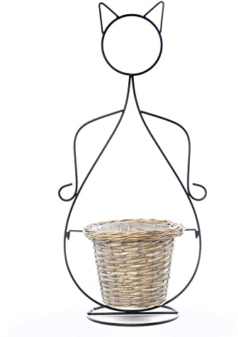 Cache Pot Chat Métal - 83 cm