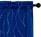 GIRASOLE HOME Coppia Tende Capri Oscuranti Termiche Morbide Motivo Intreccio Argentato 2 Pannelli con Tasca (Blu Elettrico, 70x150cm)