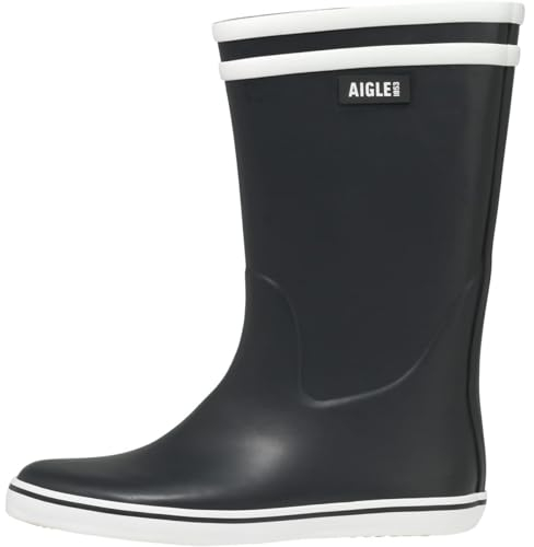 Aigle Malouine 2, Stivali in Gomma, Donna, Blu Navy Bianco, 38 EU