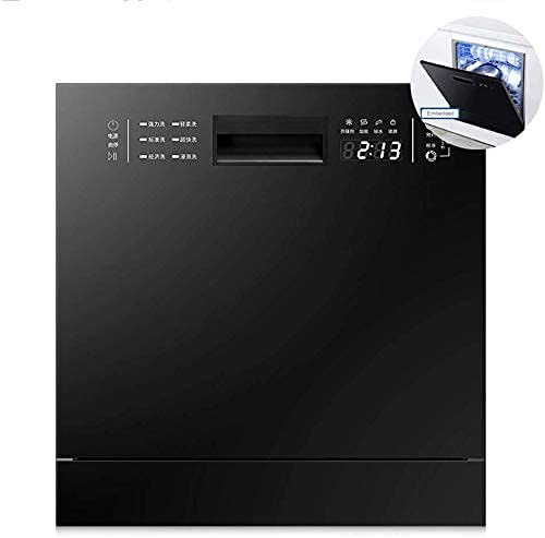 Lavastoviglie da Incasso per Cucina, 6 Programmi con Pannello Touch, Asciugatura Risparmio Energetico Sicurezza Sicurezza Bambini, Lavastoviglie a Libera installazione in Acciaio Inox pratic