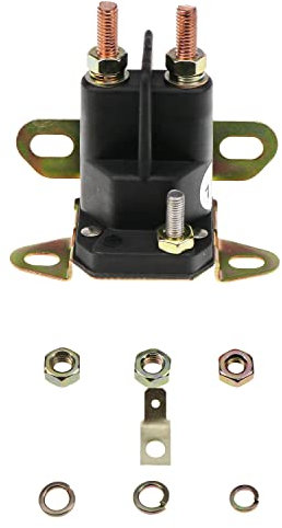 Holdia Universal-Starter-Magnetrelais, 12 V, 3 Poles, kompatibel mit Bad Boy Hustler Kohler Trombetta Briggs & Stratton Stens