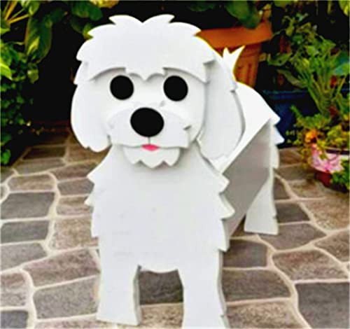 Hund Übertopf,Niedlicher Tier Blumentopf Töpfe Pflanzgefäß Pflanztopf Hängepflanzen Behälter Halter Pflanzschale Container für Pflanzen,Kaktus,Sukkulenten,Luftpflanzen,Pferd