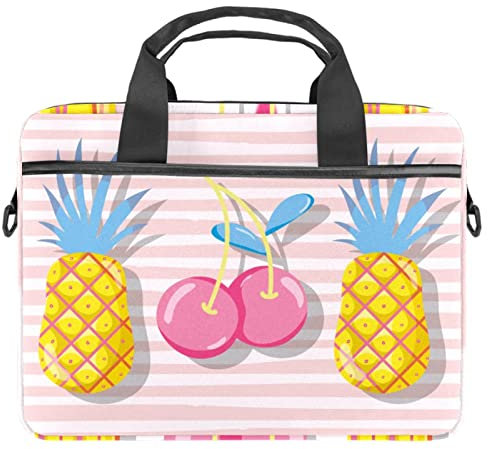 Frutta Laptop Spalla Messenger Bag Crossbody Valigetta Messenger Sleeve per 13 13.3 14.5 Pollice Tablet Del Computer Portatile Proteggere Tote Bag Caso, Frutta, 11x14.5x1.2in /28x36.8x3 cm