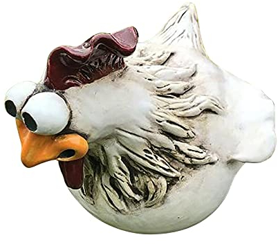 Kantenhocker Garten Wetterfest Court Hühnchen Farm Kunst-Hinterhof-Dekoration Dekoration Farm Hühnchen Yoga Figur Garten (A, One Size)