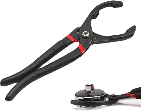 10 Inch Oil Filter Pliers Adjustable Pliers Filter Wrench Oil Filter Pliers Large Oil Filter Tool Oil Filter Pliers Black Oil Filter Pliers Adjustable with Non-Slip Handle for Oil Filter from Diameter