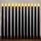 FAEFTY LED Kerzen Schwarz, 12 Stück Flammenlose LED Stabkerzen Tafelkerzen, Batteriebetriebene Kerzen, Elektrische Kerzen Lang für Weihnachten, Erntedankfest, Candlelight Dinner(2.1 x 28 cm)