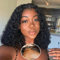 Perruque Femme Naturelle Lace Bob 4x4 Perruque Sans Colle Pré-cut Cheveux Humains Glueless Bob Wig Pre Plucked Deep Curly Lace Bob Wear to Go Perruques 10 Pouces