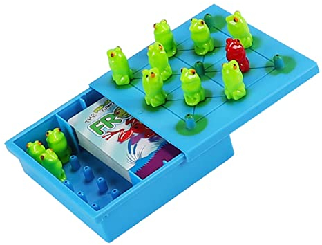 Qikam Hoppers Logikspiel | Strategie-Puzzle-Spiel für Kinder | Jump In Game, Hoppers-Logikspiel, EIN Denkspiel zum Aufbau kognitiver Fähigkeiten für Kinder und Kleinkinder ab 3 Jahren