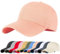 Enwokran Plain Baseball Cap, Unisex Classic 6 Panel Adjustable Casual Cotton Snapback Closure Anti UV Summer Sports Sun Visor Hat (Lotus Color)