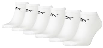 PUMA Unisex Sneaker Socken knöchelhoch für Damen Herren 6er Pack