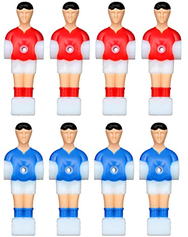 MULAIDI 8 Stück Fußbälle für Standard-Fußball-Zubehörtische und klassische Tischfußbälle, Ersatz-Puppen, menschliche Puppen, Kickerspieler