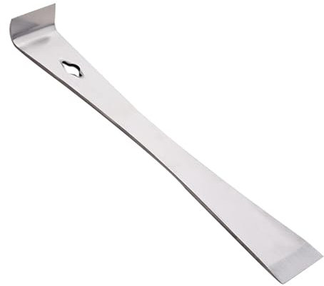 Levier plat en acier inoxydable, mini pied-de-biche plat, outil de retrait de cale multifonction pour racler, tirer, soulever le miel, couper le miel (taille L)
