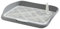 F Fityle Plateau de Pot d'entraînement de Toilette pour Chien, intérieur Ouvert, entrée supérieure, bac à litière pour Chien, grilles en Maille, Toilettes, Clôture Gris Moyen