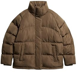 Superdry Damen Mittellange Steppjacke