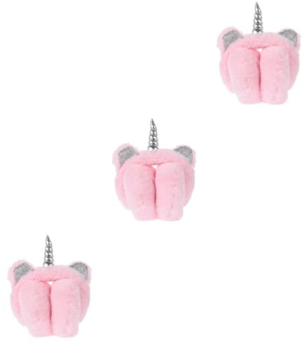 DEARMAMY 3 Pz paraorecchie di unicorno simpatico paraorecchie con unicorno copertura dell'orecchio invernale cuffie pieghevoli Cuffie unicorni copri orecchie di unicorno caldi paraorecchie