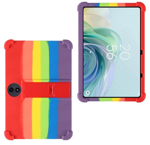 AKNICI Silicona Funda para TCL Tab 11 Gen 2 / TCL Tab 11 FE Tablet 11 Pulgadas, Funda Protectora con Función de Soporte para TCL Tab 11 Gen 2 / TCL Tab 11 FE Tablet 11 Pulgadas, Arco Iris