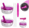 WALLFID Lot de 2 Couvercles à Paille Rabattable Détachables Étanches pour Tumbler 40oz, avec 2 Pailles et 1 Outil de Démontage Inclus, Réutilisables, Faciles à Nettoyer (Fuchsia)