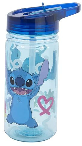 Stor Stitch Kinder Trinkflasche 475ml Tritan mit Griff Auslaufsicher Wiederverwendbar BPA Frei Schule Sport Wasserflasche Kinder