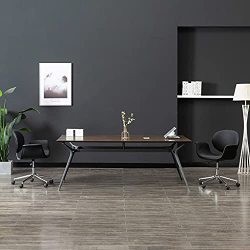 Xichuzi Silla de Oficina, Silla Ergonómica, Office Chair, Silla Ordenador, Silla Despacho, Silla Escritorio Gaming, giratoria de Cuero sintético Negro