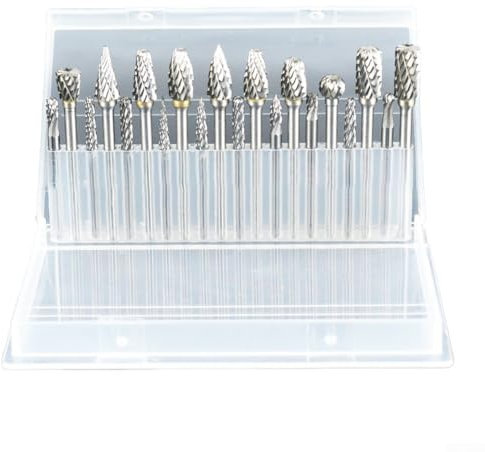 Juego de limas giratorias de doble corte perfecto para trabajos de precisión en proyectos de madera, plástico, vidrio y metal