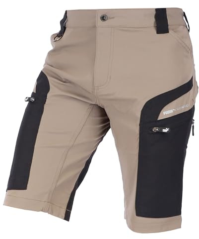PUMA Workwear Pro-One Shorts Herren - Wanderhose kurz für Männer - Verstärktes Nylon für Langlebigkeit - Trekkinghose mit 4-Wege Stretch - Mit D-Ring am Bund - Outdoor Hosen