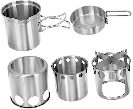 BESPORTBLE Outdoor Cooking Stove Camping Pot Non-stick Cookware for Camping Hiking