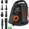 Rechargeable Paddleboard Electric Pump-Portable 20PSI Sup Electric Pump Rechargeable 9000 mAh 12VDc Car Connector for Board Boat Tent Kayak (Black)