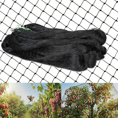 7,5 m x 15 m Vogelschutznetz, Vogelnetz Stabil Volierennetz Vogelnetz Teichnetz Robustes Hühnernetz, Maschenweite Beträgt 2,5 x 2,5 cm, zum Schutz von Obstbäumen und Gemüse vor Vogelschäden